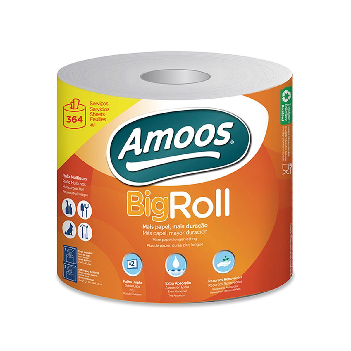 Big Roll - Multipurpose Tørkerull (Storpack 6 ruller)