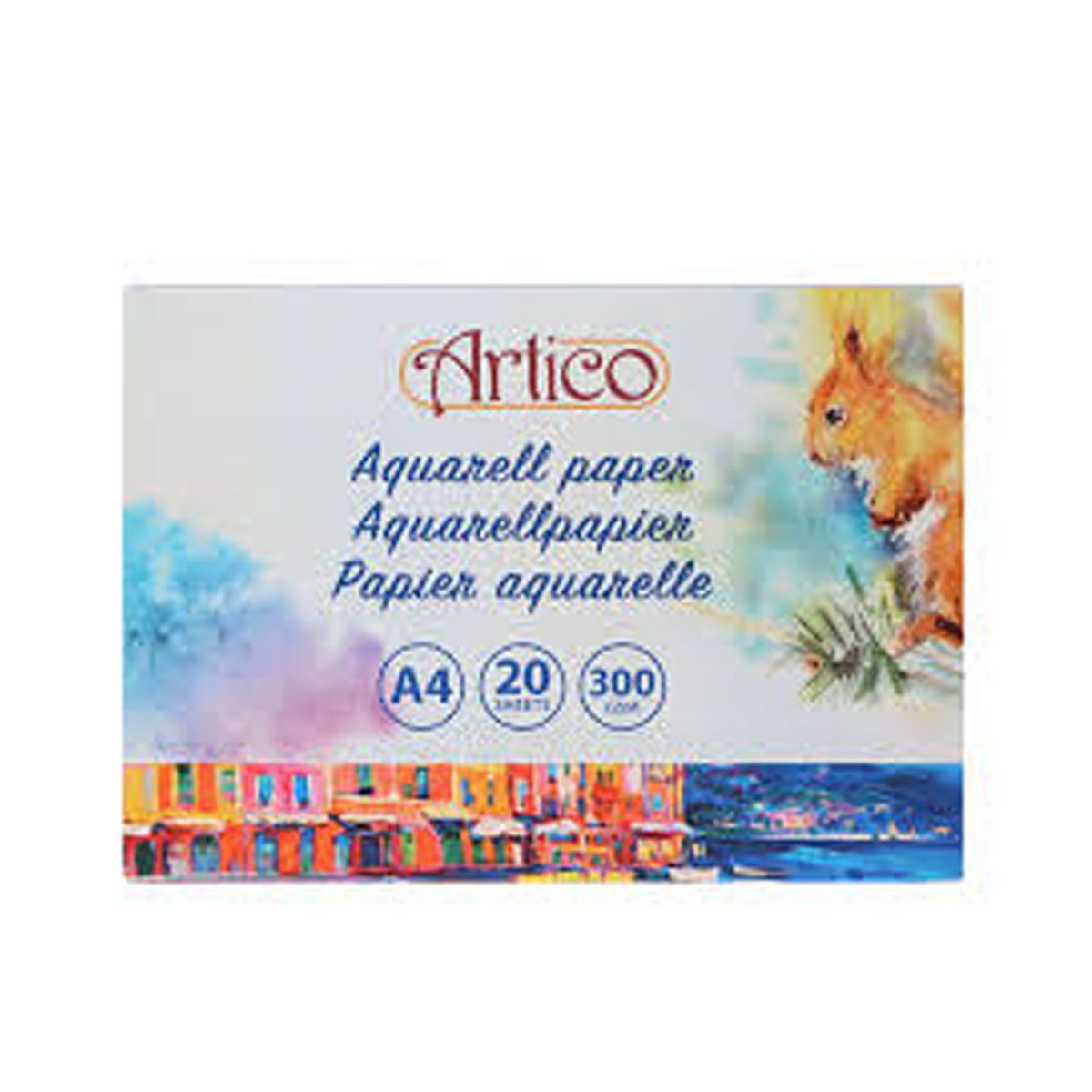 Akvarellblokk A4 - 20 ark