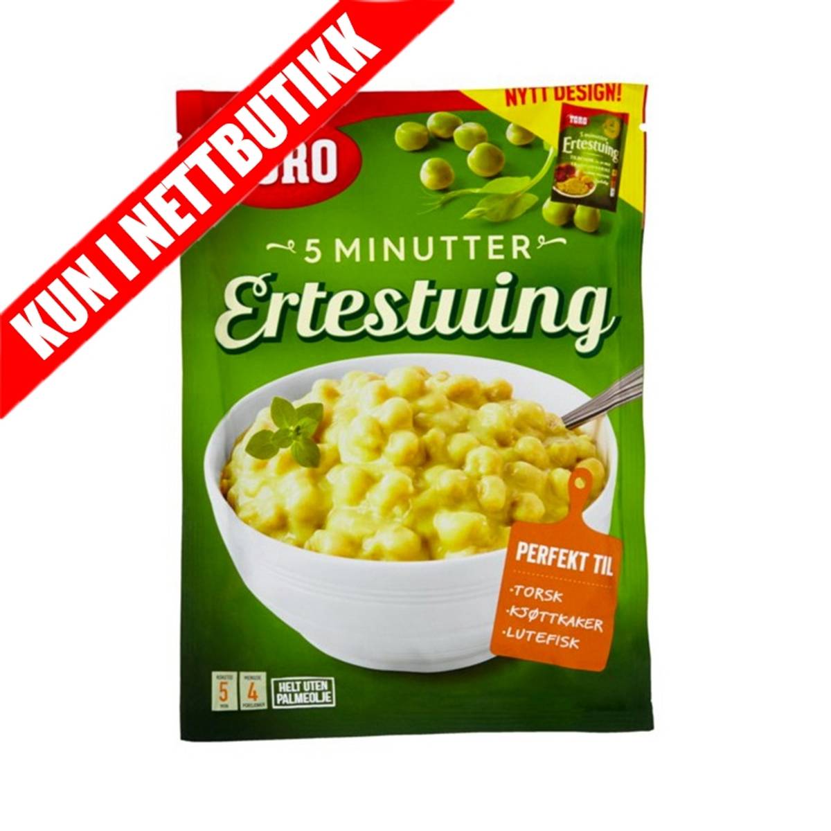5 minutter Ertestuing
