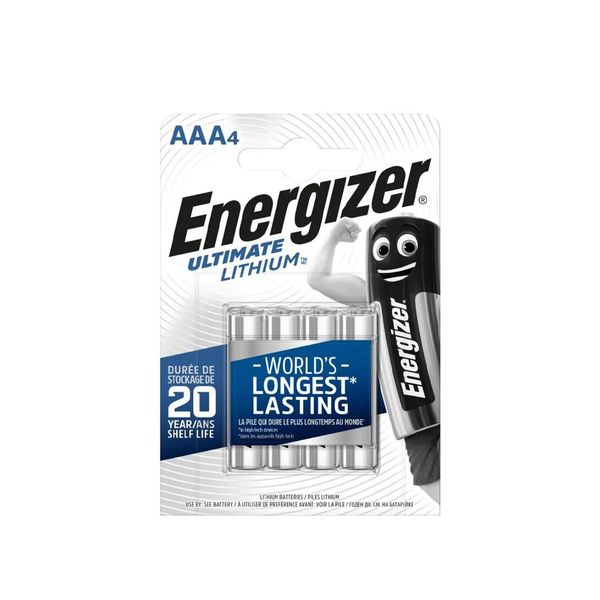 Energizer Ultimate Lithium AAA 4-pk