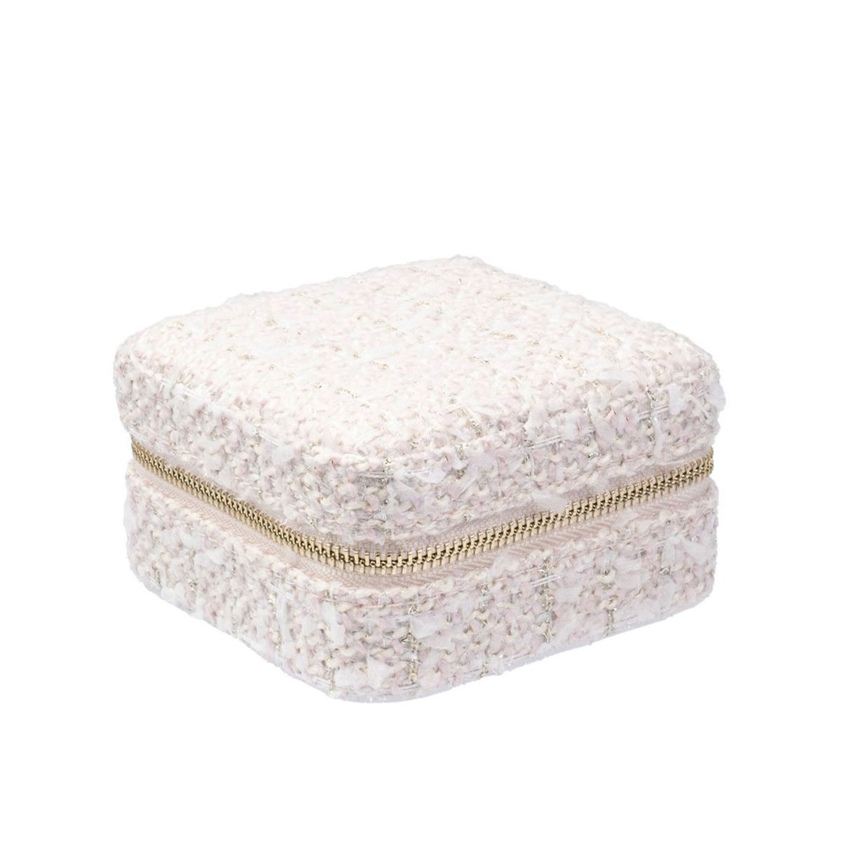 Tweed Jewellery Box Mini - Pale Rose