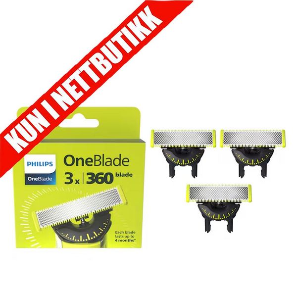 Bilde av OneBlade 360 Erstatningsblad QP430/50 - 3pk