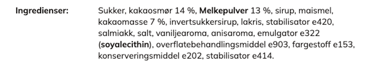 Lakris med Melkesjokolade og Havsalt