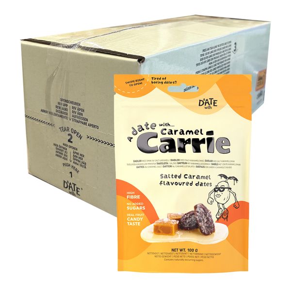 Dadler - Caramel Carrie (Kartong 14 x 100g)