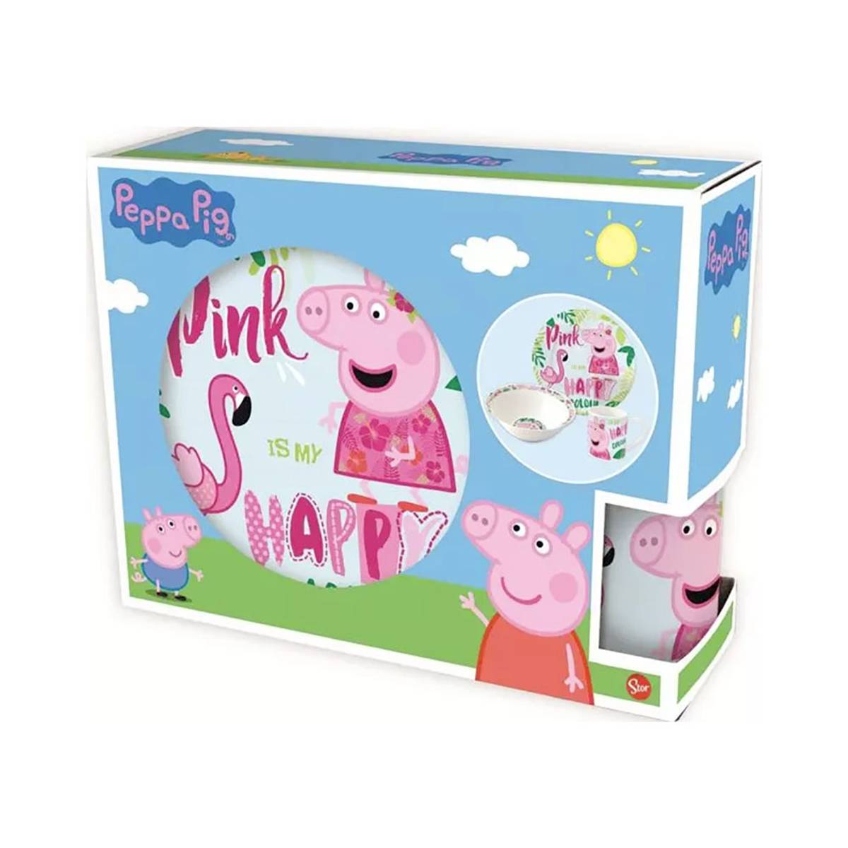 Spisesett i Keramikk - Peppa Gris