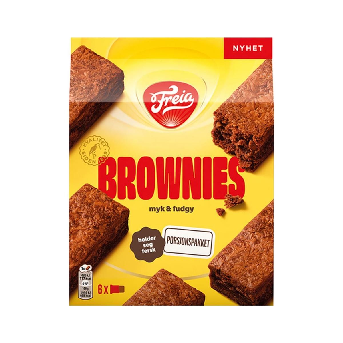Brownies - 6 stk Porsjonspakket