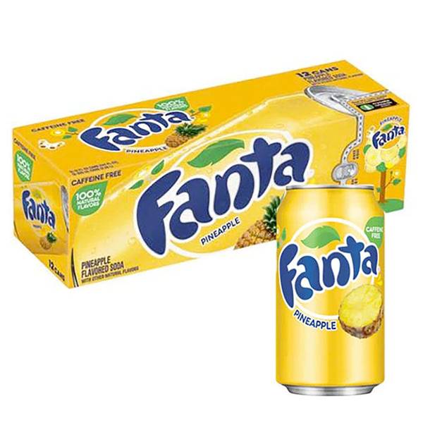 Bilde av Fanta Pineapple (Kartong 12 x 355ml)