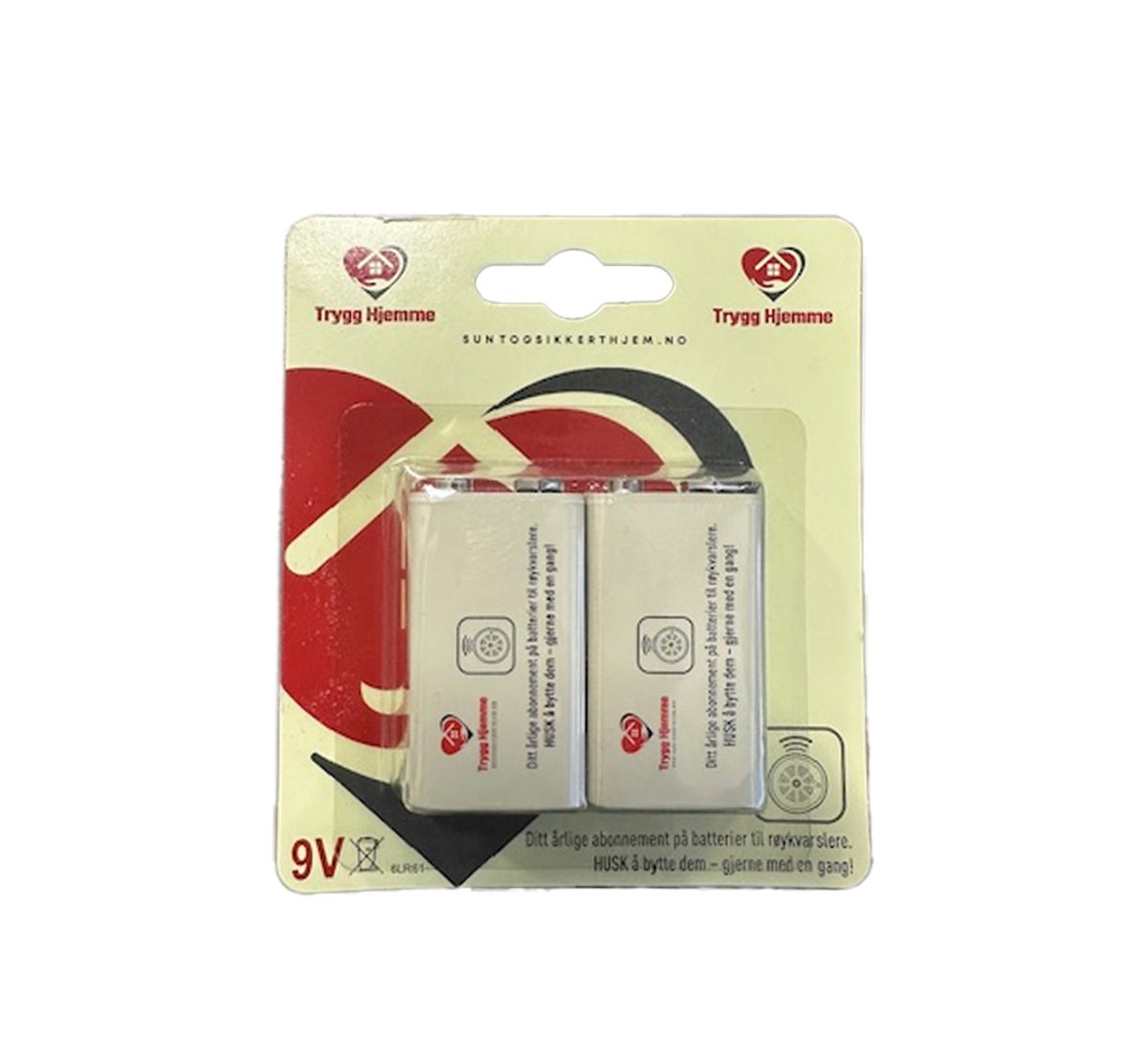 Batterier 2-pk - 9V