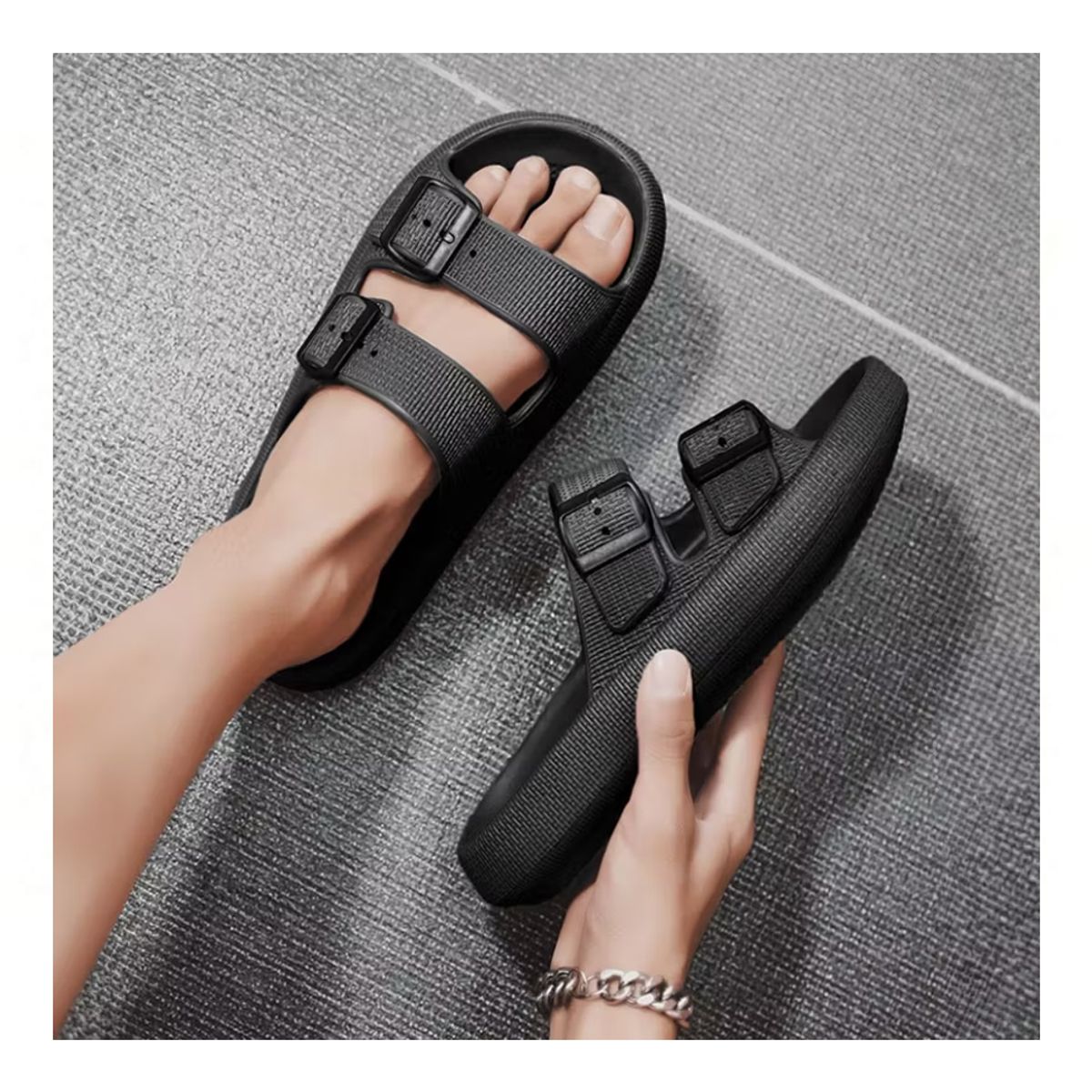 Myke Slippers m/Spenne - Rosa