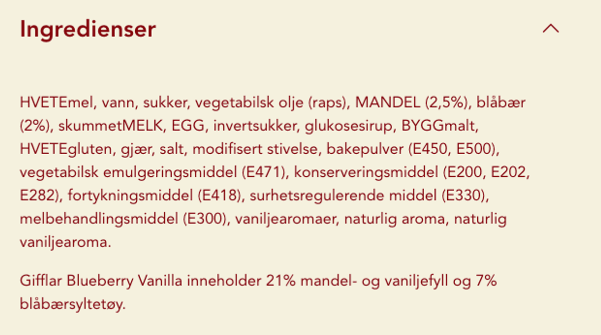 Gifflar Blueberry & Vanilla