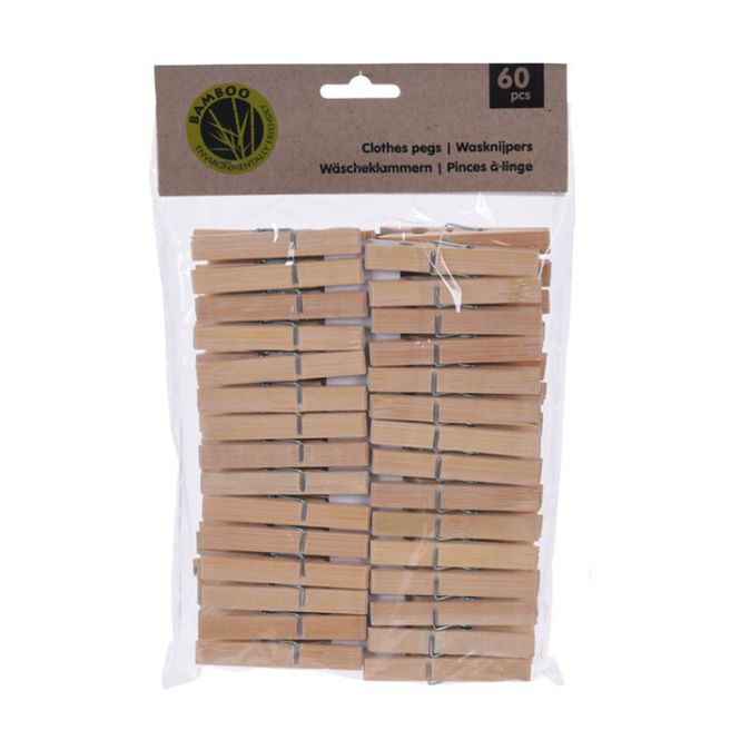 Hovedbilde Klesklyper av Bambus, 60pk