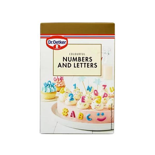 Bilde av Kakepynt - Tall og Bokstaver